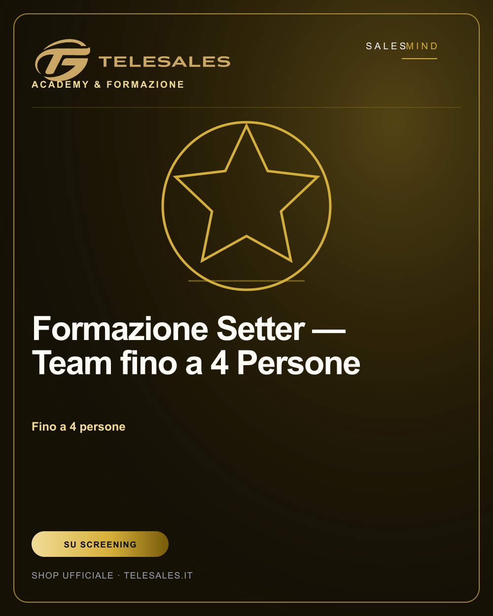 Formazione Setter — Team fino a 4 Persone