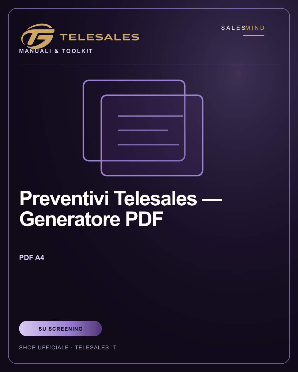 Preventivi Telesales — Generatore PDF
